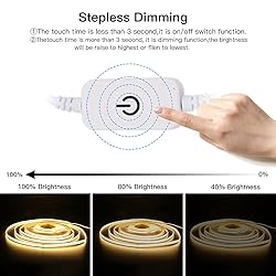 XUNATA COB LED Strip Lights, 1m/3.3ft
