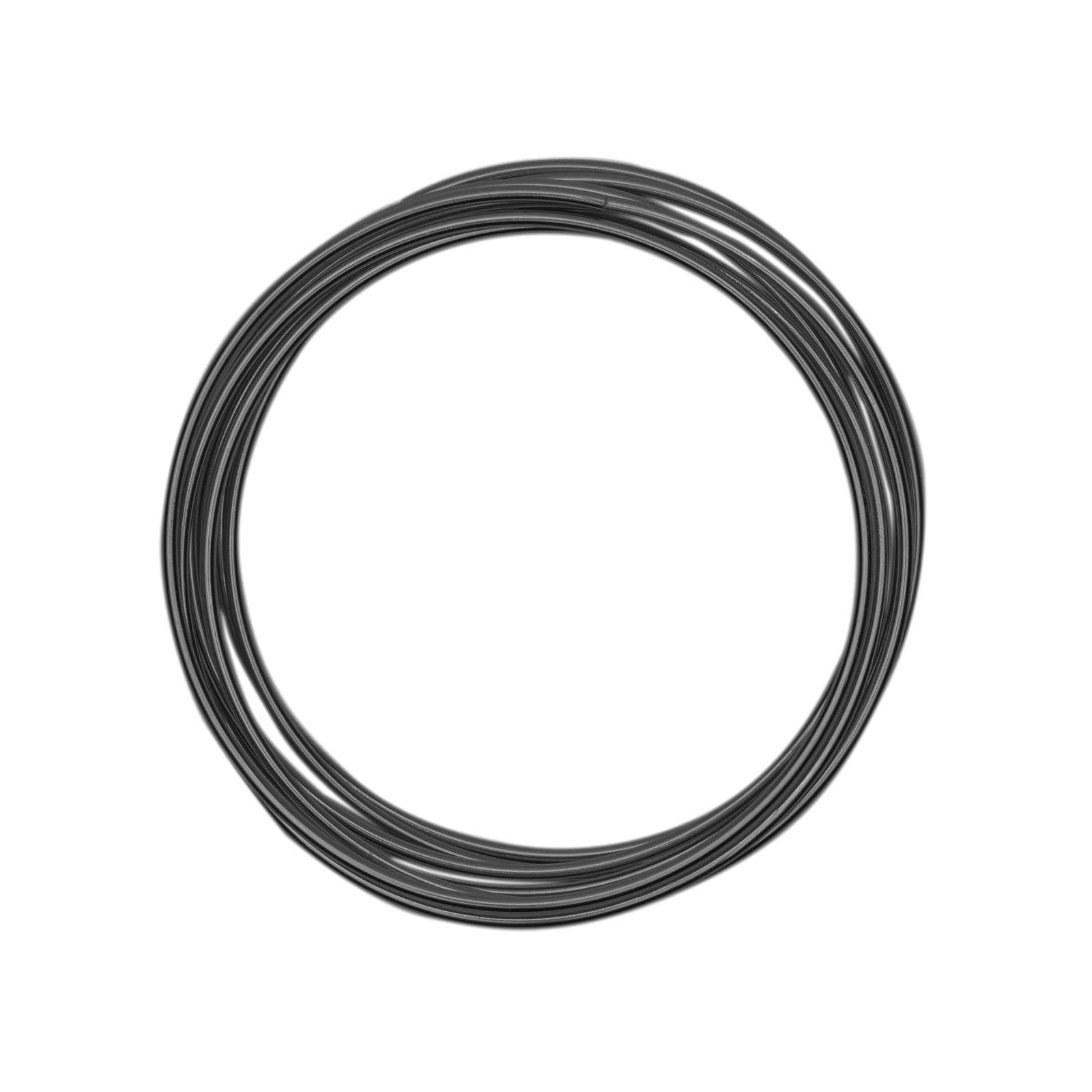 Vaessen Creative Aluminium Craft Wire 9.8 ft (3 m) x 0.12" (3 mm) Anthracite Pantone (Grey) - Flexible Metallic Wire for Crafting, Flower Arranging, Jewellery Making and Modelling