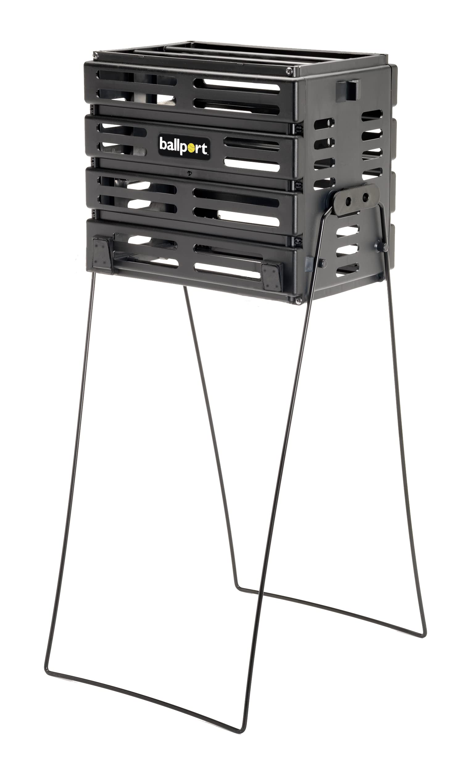 Photo 1 of Tourna Ballport Tennis Ball Hopper Holds 80 Balls Durable and Lightweight – Black