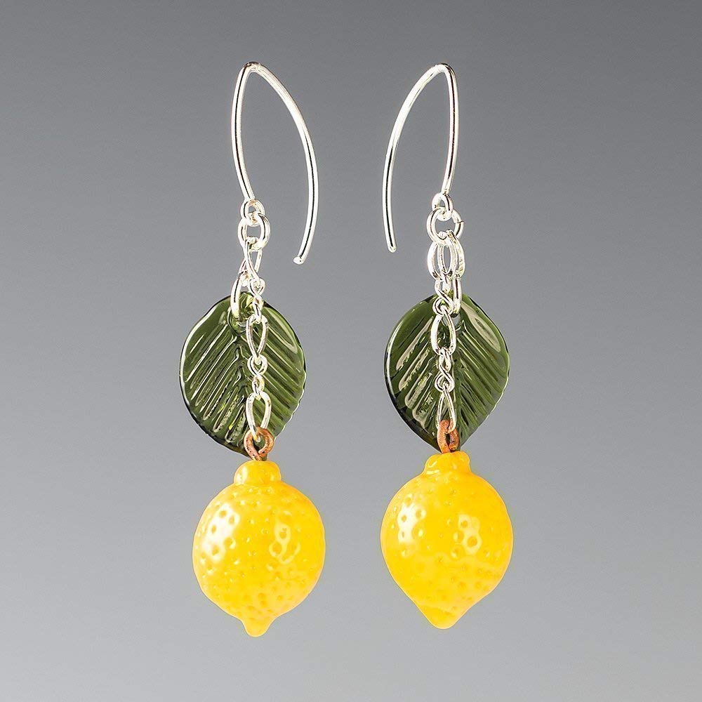 Lemon green earrings Clearance