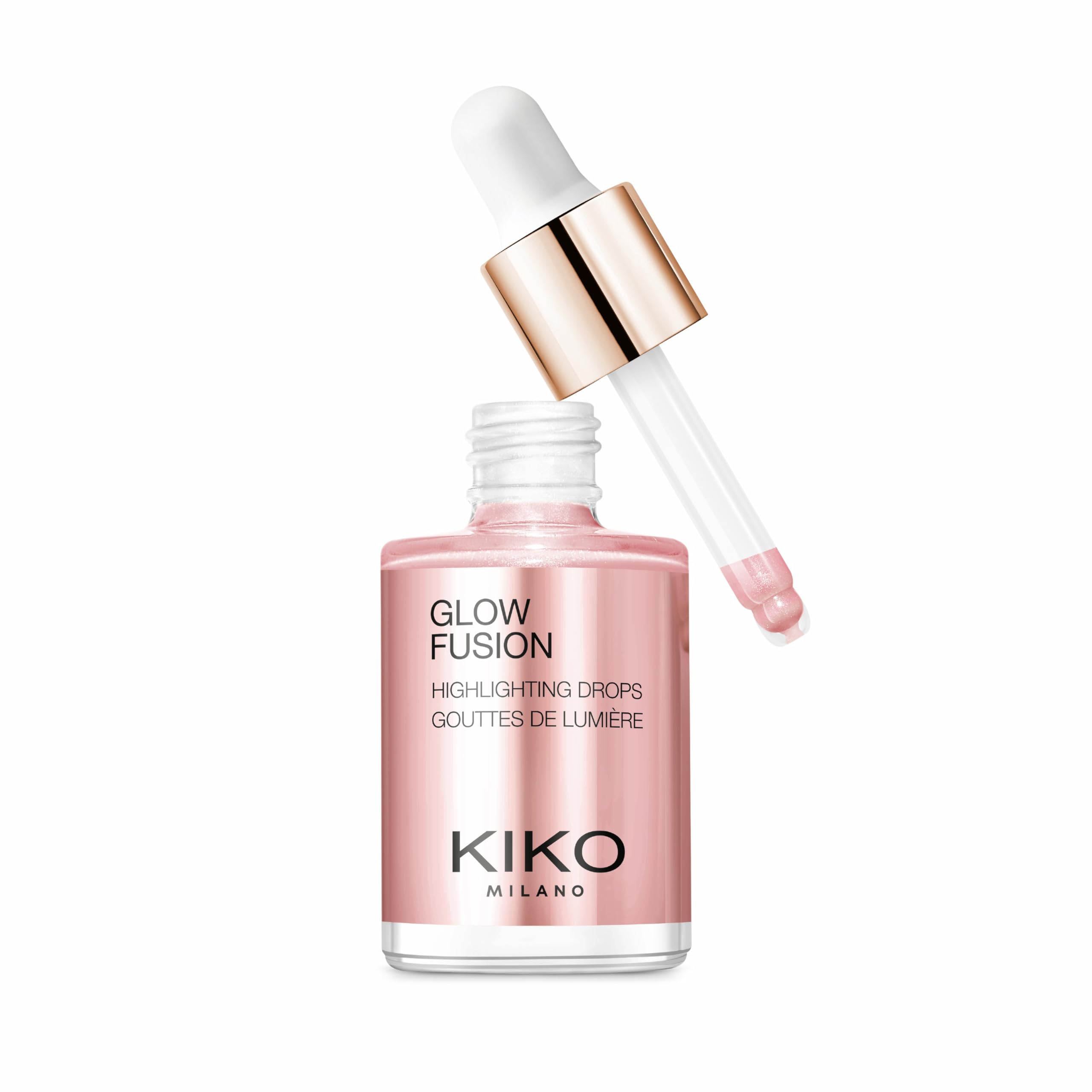 KIKO Milano Glow Fusion Highlighting Drops 01 | Liquid face highlighter with a metallic finish — image 1