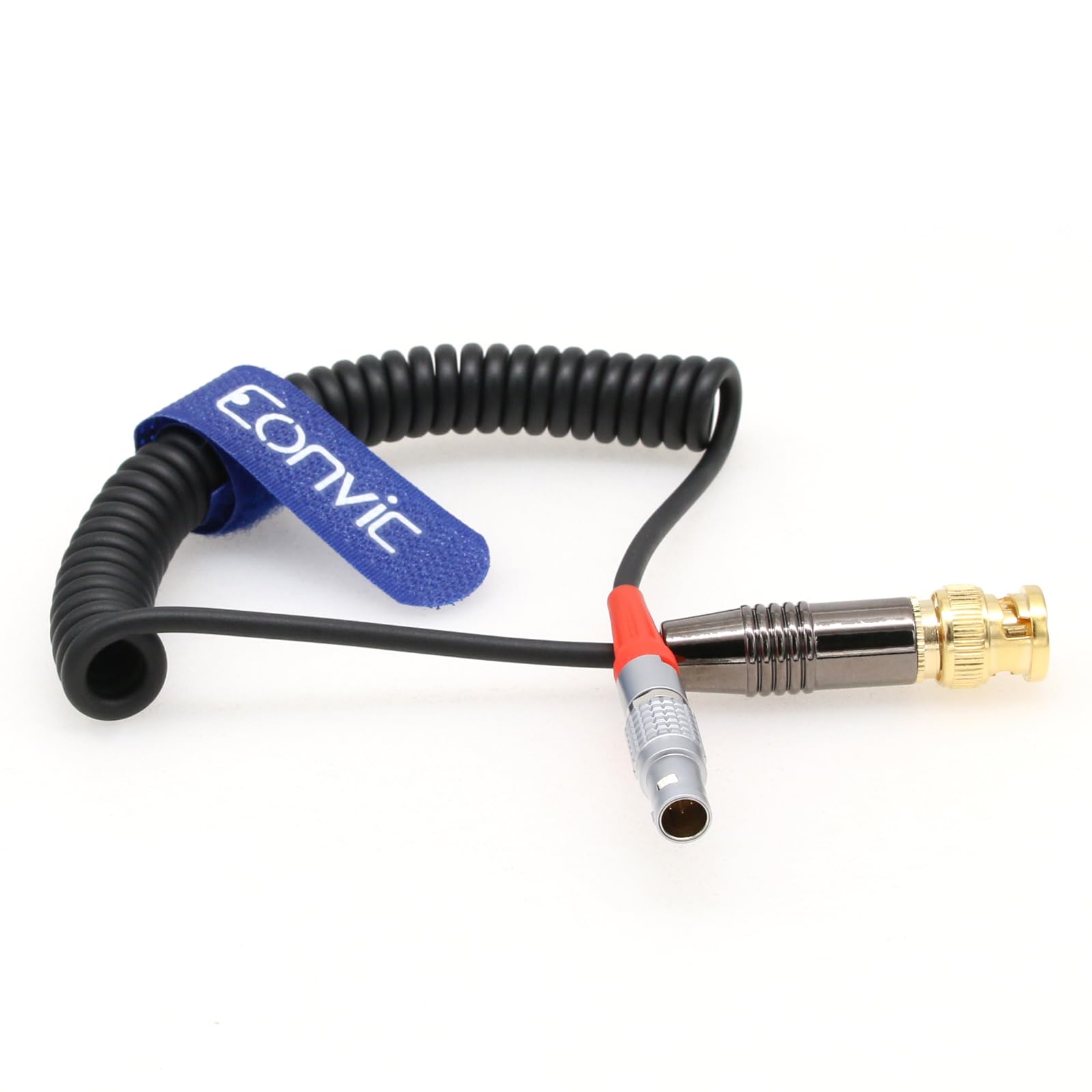 Eonvic BNC 5pin Time Code Coiled Cable For ARRI ALEXA Camera Sound Devices