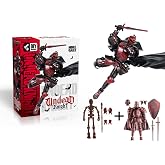 Osmanthus bloom 5.5 inch T13 Skeleton Knight Action Figure Set | Requires Assembly Installation,Medieval Fantasy Action Figure,Skull Figure Kit Halloween Party Gift Desktop Decoration