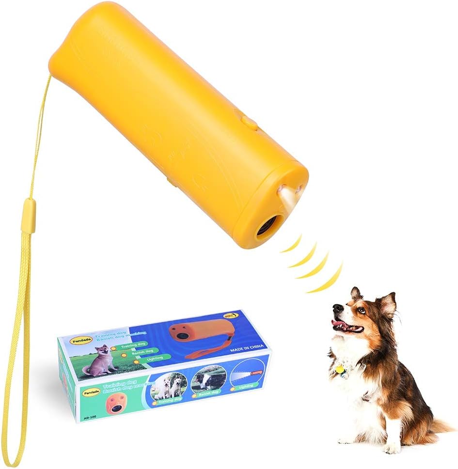 ELINKMALL Ultrasonic Dog Repeller Trainer Device with LED