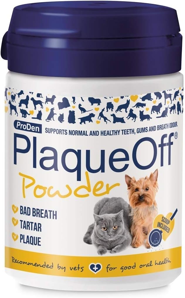 3 x Plaque Off Dog and Cat Food Supplement, 60 g