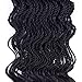 14'Wavy Senegalese Twist Free Ends Synthetic Braiding Hair Extensions 35 Roots/Pack 85g Kanekalon Ombre Jumbo Crochet Braids Pre-looped Hair (3 pcs 14 inch, 1b)