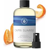 Aroma Country Capri Sunrise Luxury Diffuser Oil Refill (4 Fl Oz) | Hotel-Inspired &bull; Long-Lasting Home Fragrance &bull; for Aromatherapy, Reed Diffusers, Diffuser Machines &amp; Room Sprays