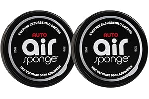 Car Odor Eliminator 2-Pack, Original Air Sponge, Fresh Gel, Removes Smoke & Food Smells, Easy Use for Vehicles