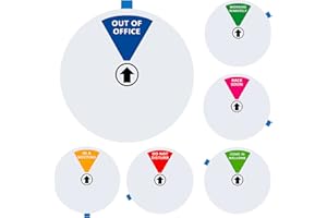 LOYINLO Office Door Sign,Do Not Disturb/Come in Welcome/Out of Office/in a Meeting/Back Soon/Working Remotely Sign, Privacy Door Indicator That Lets Others Know Whether You're Available Or Not (6inch,Silver)