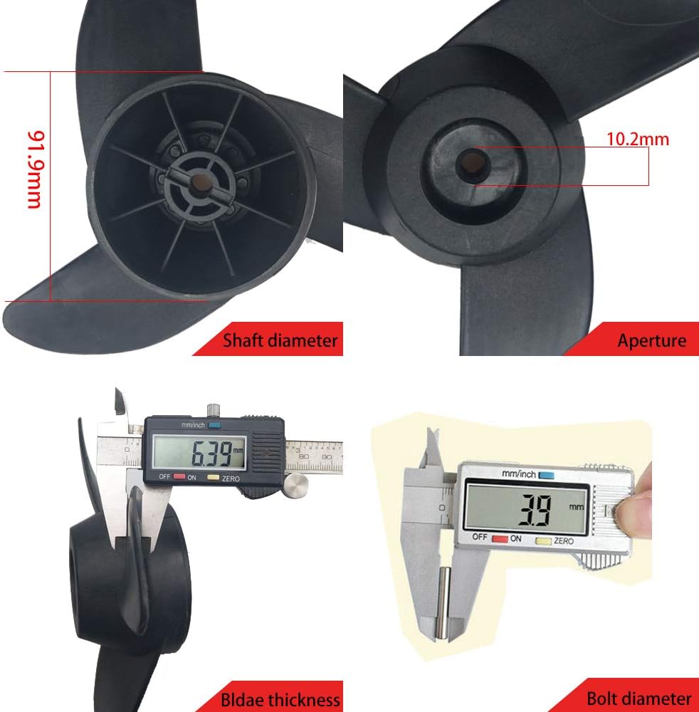 Annurssy Electric Outboard Motor Accessories Three-bladed Propeller 50LBS, 55LBS, 60LBS, 86LBS Trolling Motor : Sports & Outdoors