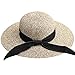 FURTALK Womens Sun Straw Hat Wide Brim UPF 80 Summer Hat Foldable Packable Floppy Beach Hats for Women