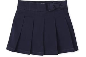 The Children's Place Toddler Girls' Uniform Bow Pleated Skort