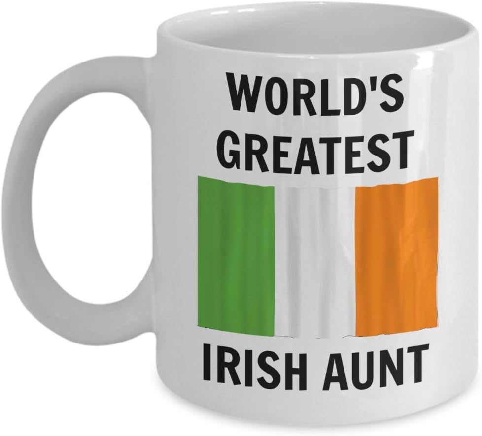 Amazon Com Irish Aunt Mug World S Greatest Irish Aunt Best Birthday Holiday Ireland Gifts For The Auntie You Love Kitchen Dining