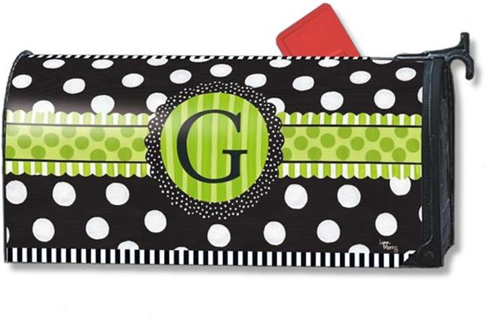 Amazon Com Mailwraps Frolic Monogram G Mailbox Cover 01190g Garden Outdoor