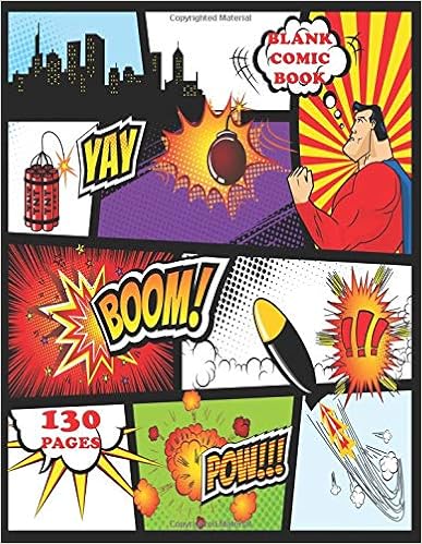 Blank Comic Book: 130 Pages, Large 8.5