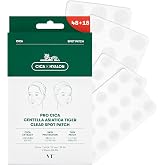 VT COSMETICS Pro Cica Pimple Patches, 66 Count, 2 Sizes | Hydrocolloid Acne Patches, Centella for Calm &amp; Repair, Invisible Zit Stickers for Face, Blemish Spot Treatment