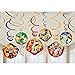 Amscan Power Rangers Dino Charge Birthday Party Foil Swirl Decorations Value Pack (12 Piece), Multi