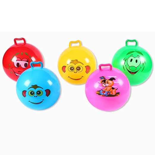 child's bouncy ball with handle