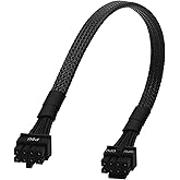 YEZriler CPU Cable for Corsair PSUs, CPU 8 Pin Male to CPU 8 Pin (4+4 Detachable) Male EPS-12V Motherboard Power Adapter Sleeved 25-inch (63cm)