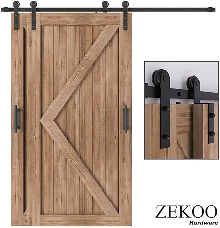 Amazon Com Zekoo Rustic Style 10 Ft Bypass Door Hardware Sliding