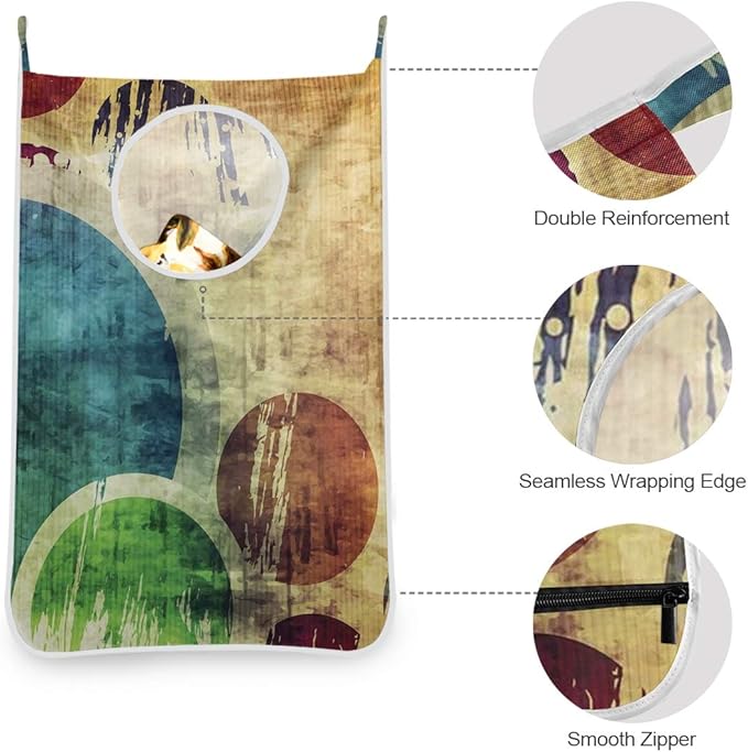 KIMDFACE Bolsa de Tela Oxford para Ropa Sucia Que se cuelga en Las