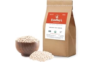 Navy Beans Organically Grown in Michigan, USDA Organic Certified, Non-GMO, Farmer Direct, Gluten Free, Vegan, Dry 10 Lbs / 4.53 Kg Total // Findlay's Organics