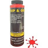 Liquid Leather Dip and Grip (Red) Rubberized Plastic Coating Hand Tool Auto Parts Broken Wires Cables (Red) 8 Fl. Oz