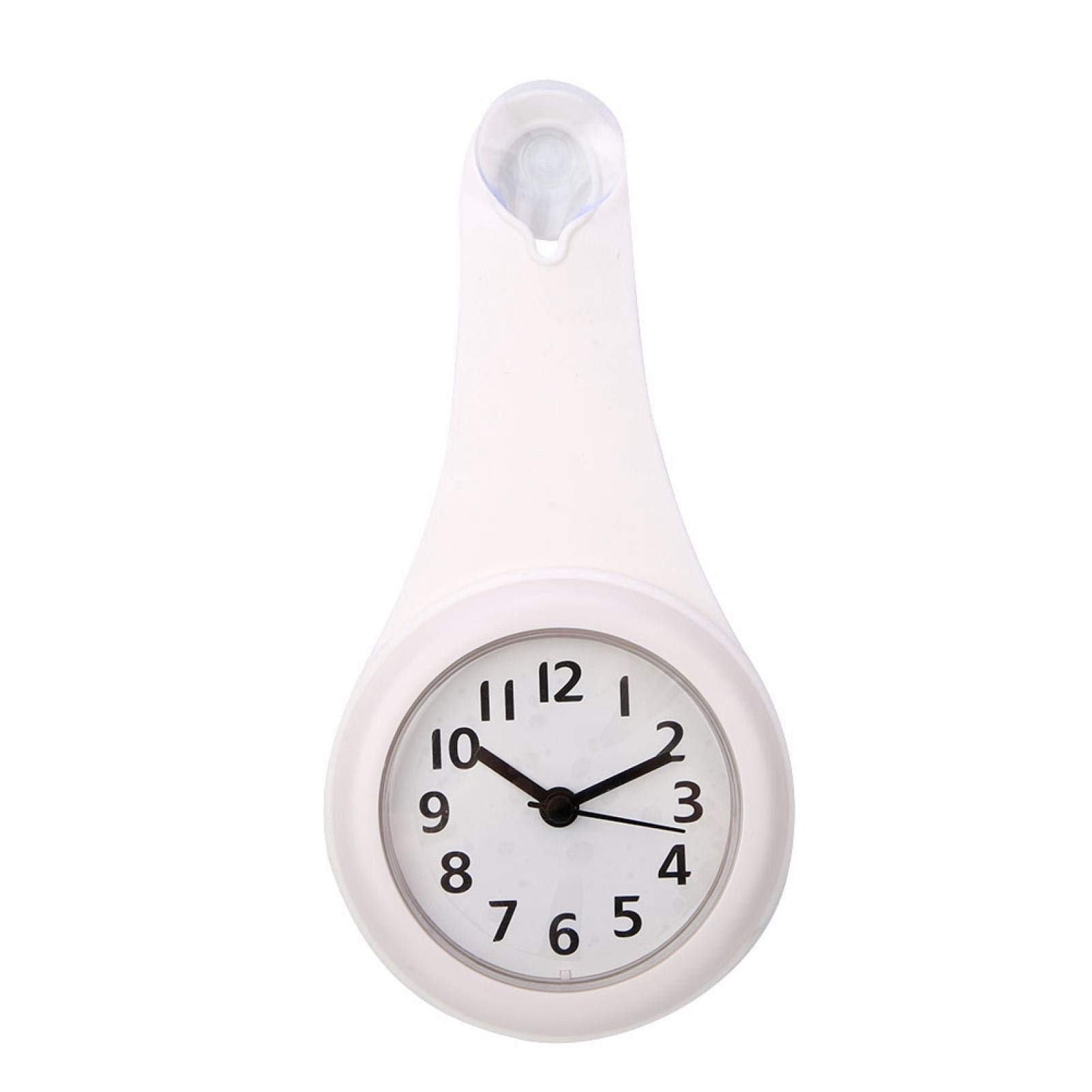 Small Bathroom Clock, Durable and Reliable Bathroom Clock Digital, for Bathroom, Kitchen, Bedroom(White)