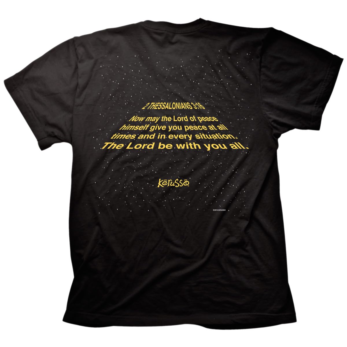 "May The Lord Be With You" Christian T-Shirt - Kerusso Verse Tee, 2 Thessalonians 3:16 - View #3