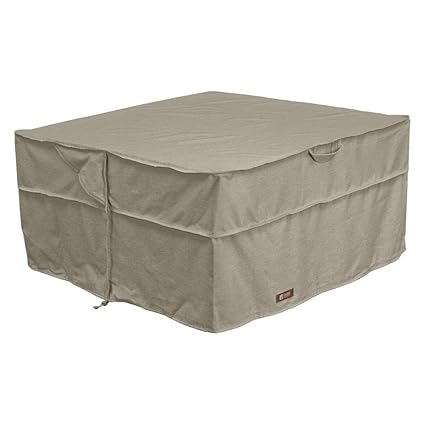 Classic Accessories Montlake Square 42 x 42 Fire Table Cover in Gray