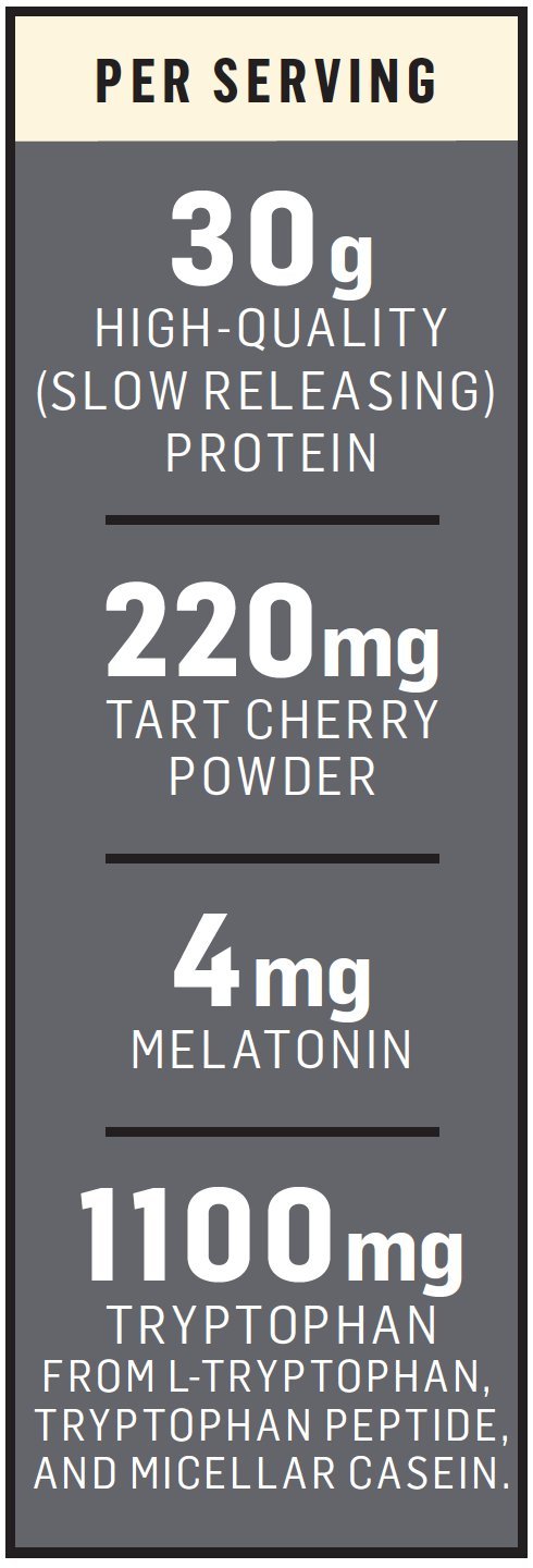 Cytosport Sleeping Giant Nighttime Protein Supplement Mix with Melatonin and Tryptophan, Vanilla...