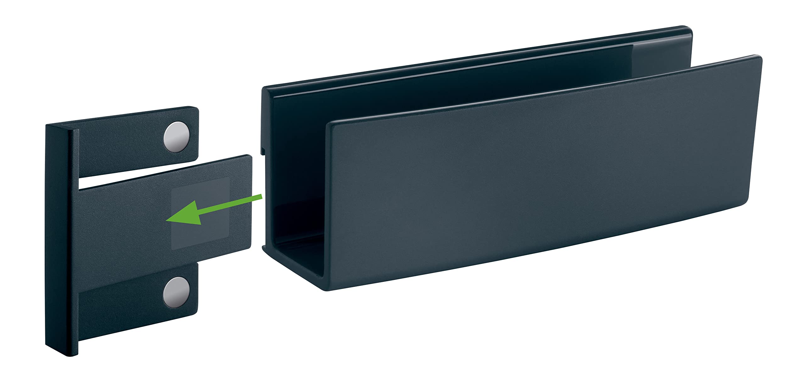 SIGEL GL803 Storage Tray, 16 x 5.4 x 4.3 cm, for Glass magnetic Boards, anthracite