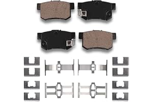 HYFTJYZ Automotive Replacement Rear Brake Pads Compatible with Honda Accord/Civic/CR-Z/Prelude/S2000,Suzuki Kizashi/SX4,Acura CL/CSX/EL/ILX/RSX/TL/TSX/Vigor,Ceramic Disc Brake Pads for Car Rear Rotor