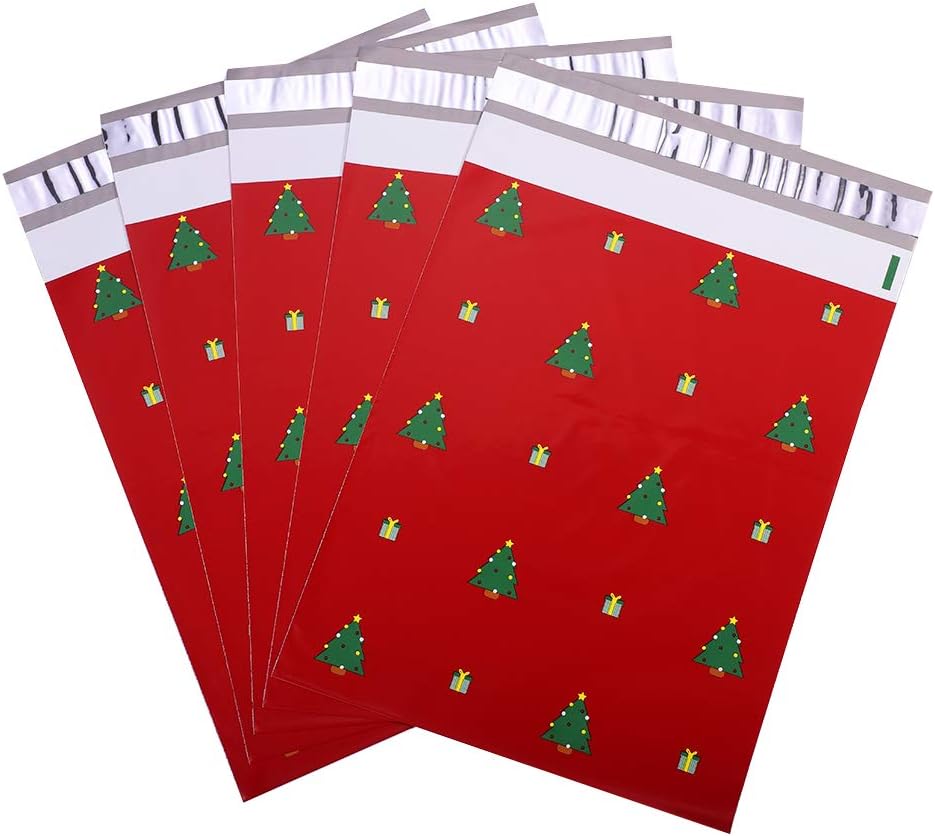 10x13 Christmas Holiday Poly Mailers Envelopes Mailing Shipping Bags