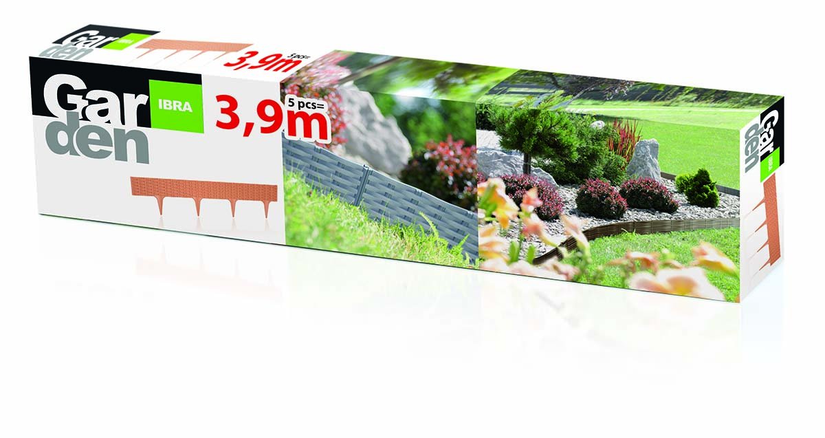 Prosper Plast ibra-405u 390 x 18.65 cm jardín frontera – piedra ...