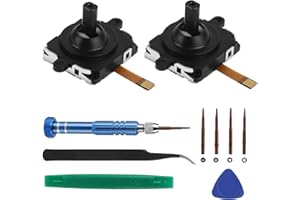 2 PCS Joystick Replacement Kit for Oculus Quest 2 Controller, EEEKit 10-in-1 3D Analog Joystick Repair Kit, Joystick Analog Thumb Stick Repair Kit, Repair Tool Set for Left and Right VR Controller