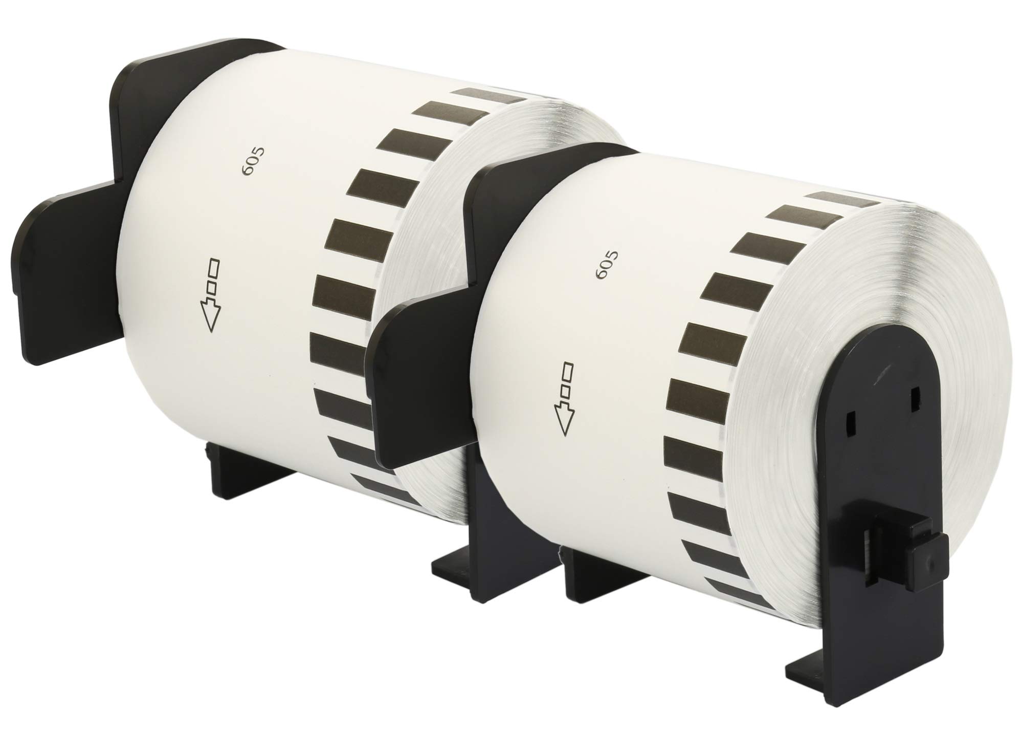 2 Compatible Rolls DK44605 DK-44605 62mm x 30.48m Continuous Removable Yellow Labels for P-Touch QL-500 QL-550 QL-560 QL-570 QL-700 QL-720NW QL-800 QL-810W QL-820NWB QL-1050 QL-1100 QL-1110NWB
