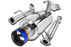 Spec-D Tuning 4" Tip Catback Exhuast System Compatible with 2002-2006 Acura RSX Type-S 2.0L DC5