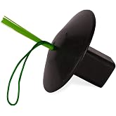 Champion Sports Black Rubber Baseball Anchor Plug Base Plug with Easy View Optic Stem and Rope