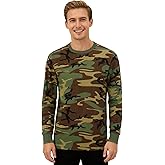 TWCHAS Men's Camo Long Sleeve Shirt - Military Tactical & Fishing T-Shirt, Suitable for Outdoor and Everyday Wear