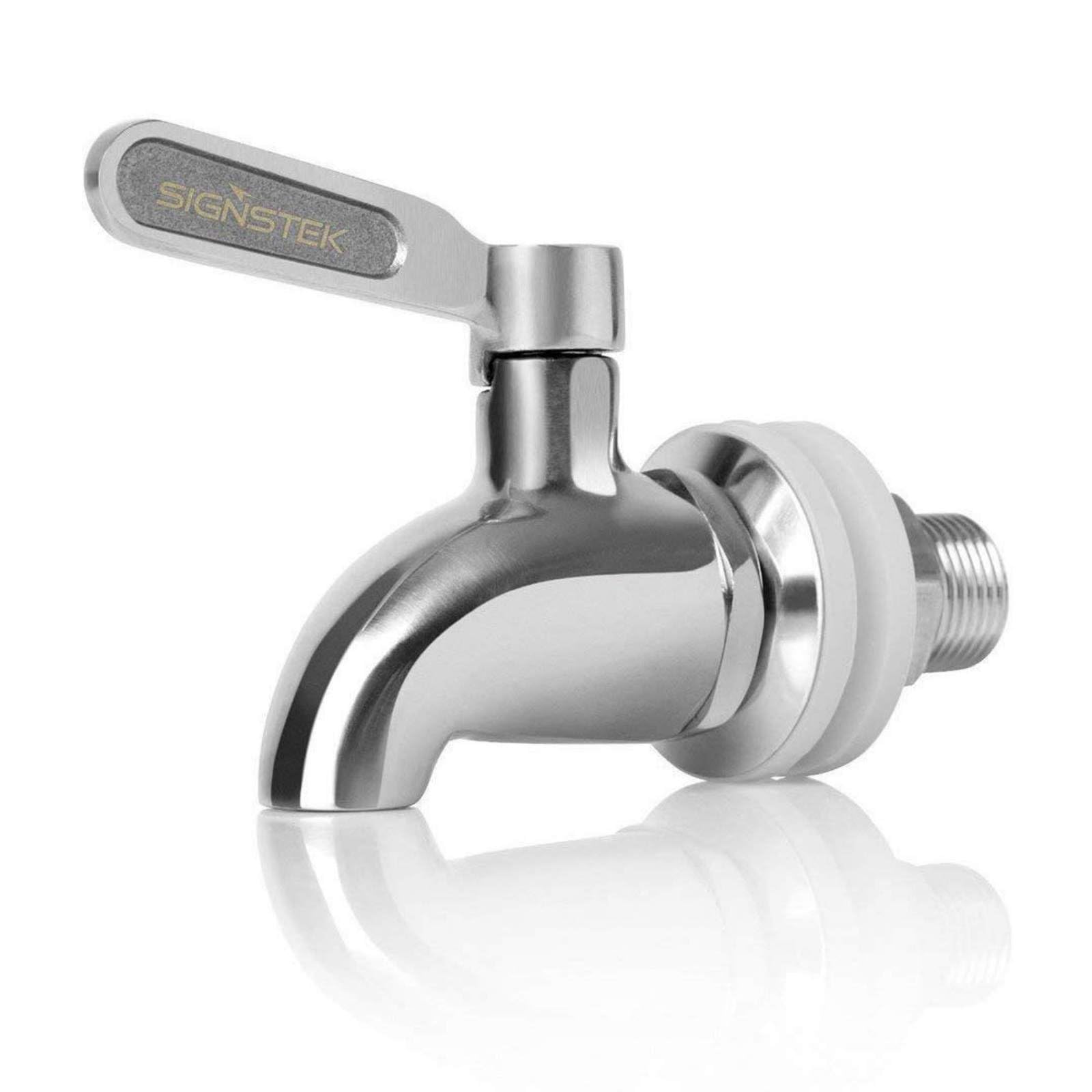 Signstek 304 Stainless Steel Beverage Dispenser Spigot Replacement Juice Cold Drink Beer Wine Barrel Faucet