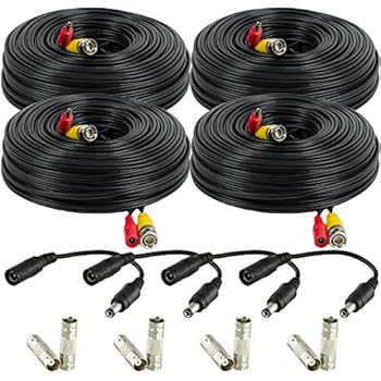 Amazon.com : Amcrest 4-Pack 150 Feet Pre-Made All-in-One