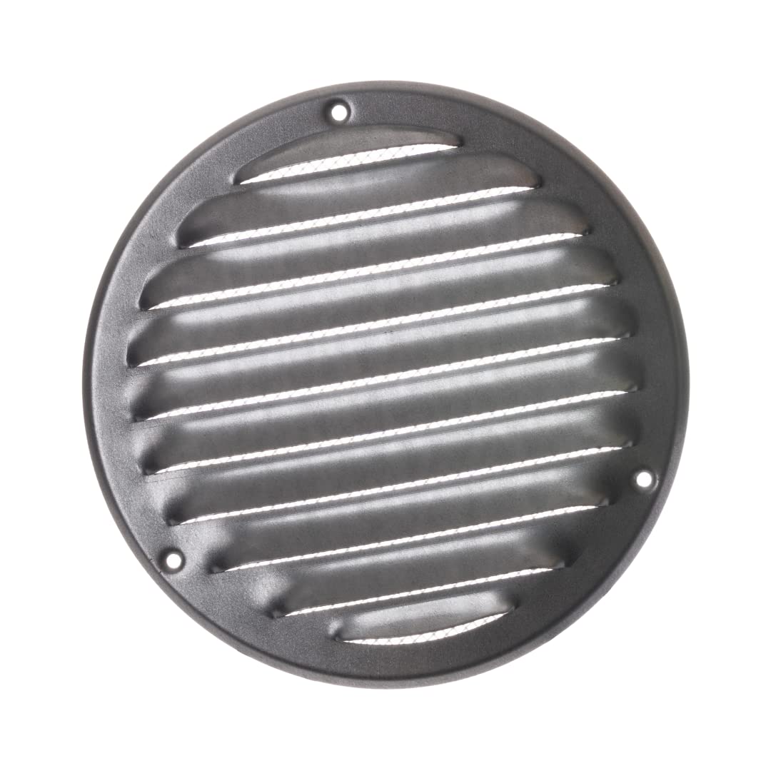 Ø 125mm / 5" inch Galvanised Round Metal Air Vent Grille Cover with Insect Mesh - Ventilation Cover