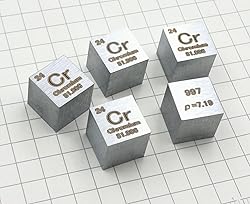 Chromium Cube - 10mm Pure Metal Element Cubes