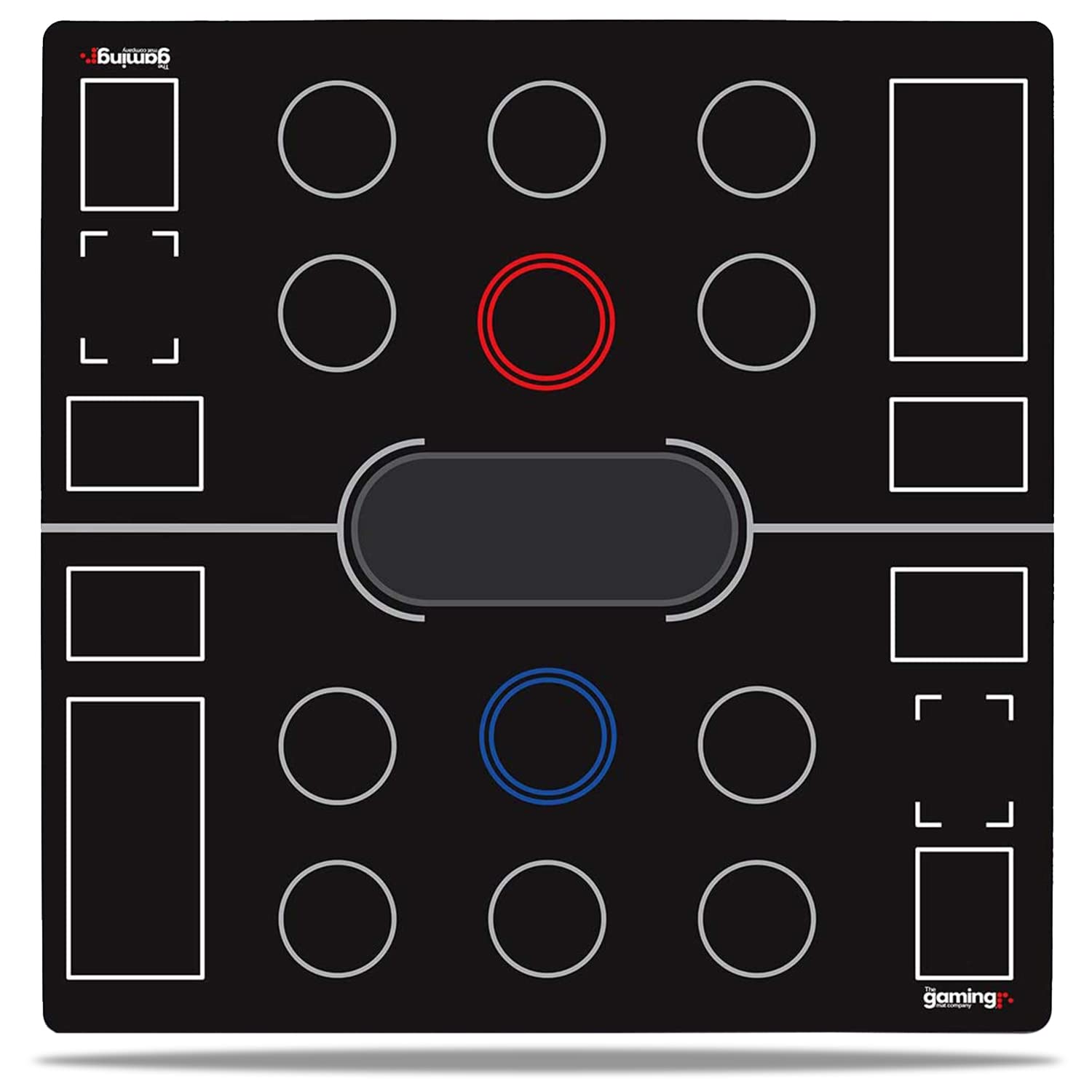 The Gaming Mat Company 2 Player CARDFIGHT!! Vanguard Gaming Mat for Vanguard TCG Cards - Deluxe 28" x 28" x 0.16" with Rear Guard & Guardian Circles - Mat Board Playmat - Water Resistant Card Game Mat