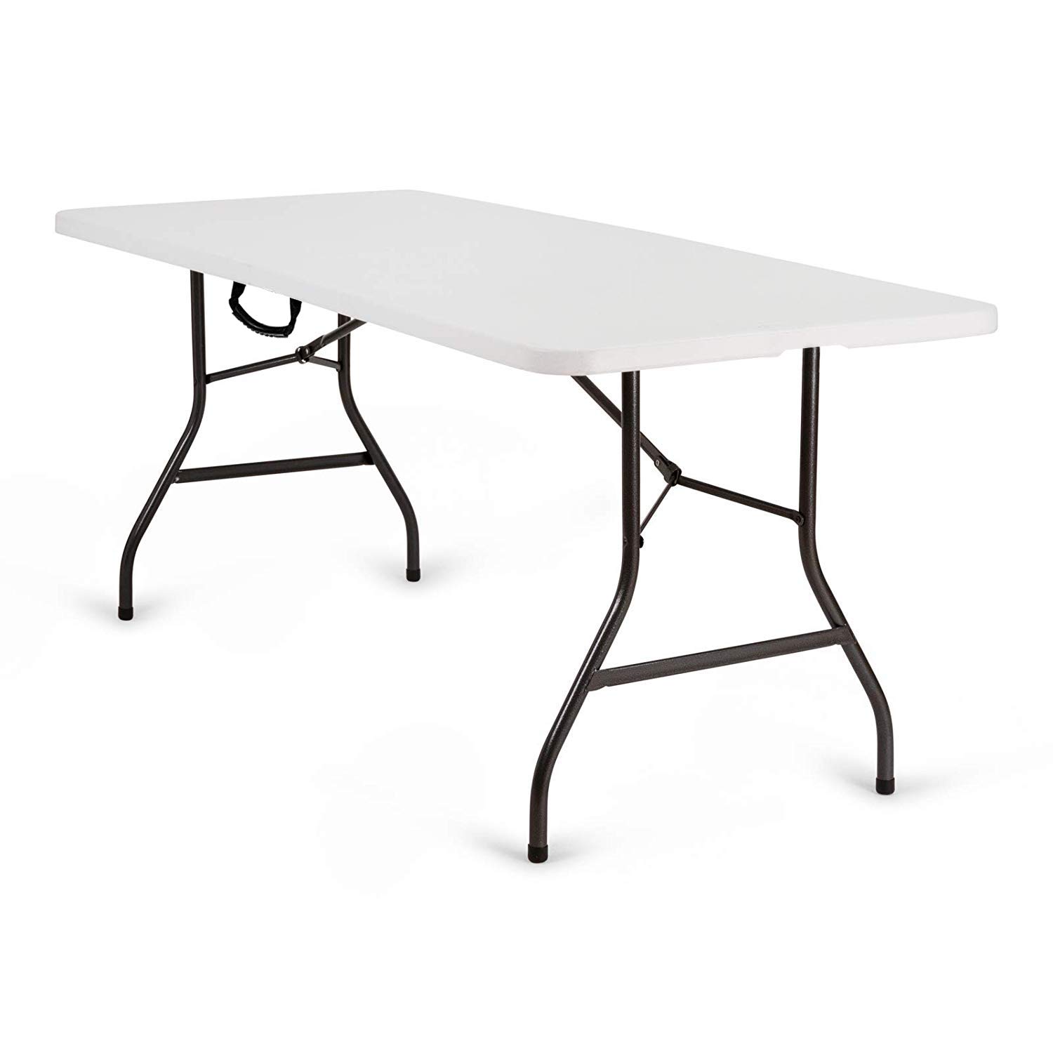 Nestling® Folding Table 6FT 1.8M Camping Catering Heavy Duty Folding Trestle Table For BBQ Picnic Party with Carrying Handle