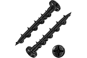 Wensilon (100 pcs) Pan Head Drywall Anchors 1-1/4" Black Anti Rust Coating, Bolt Anchor, Duty Hollow Wall Anchors