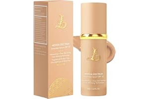 4 in 1 Foundation Liquid,Color Changing Foundation with SPF 50 - Hydrating Medium Full Coverage Concealer,Long-Lasting and Wa