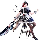 KIRA KIRA ZZZ Ellen Joe Cosplay Costume Doki-SR Women Maid Dress Outfit Zenless Zone Zero Ellen Joe Cosplay Shark Tail