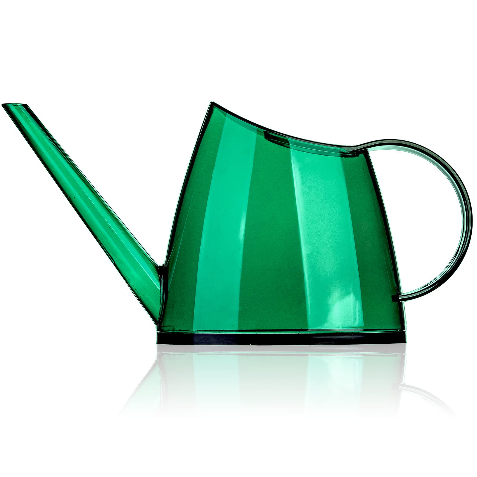 Bekith 1.4 Litre Watering Can for House Bonsai Plants Garden Flower Long Spout Small Modern Translucent Green Indoor, Green